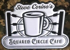 Squared Circle Cafe Lapel Pin